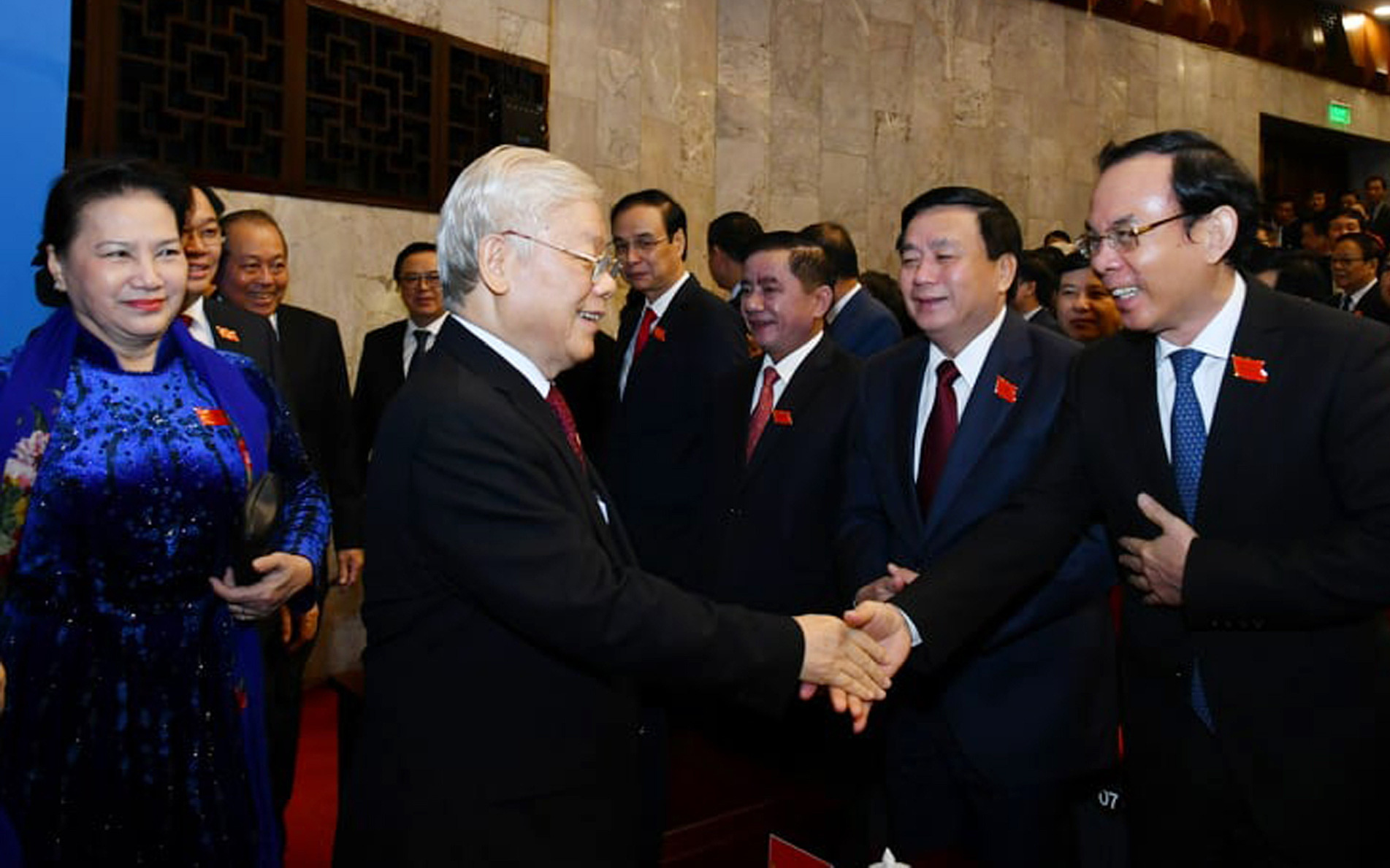 Hình ảnh Tổng Bí thư, Chủ tịch nước và lãnh đạo Đảng, Nhà nước dự Đại hội Đảng bộ TP.Hà Nội