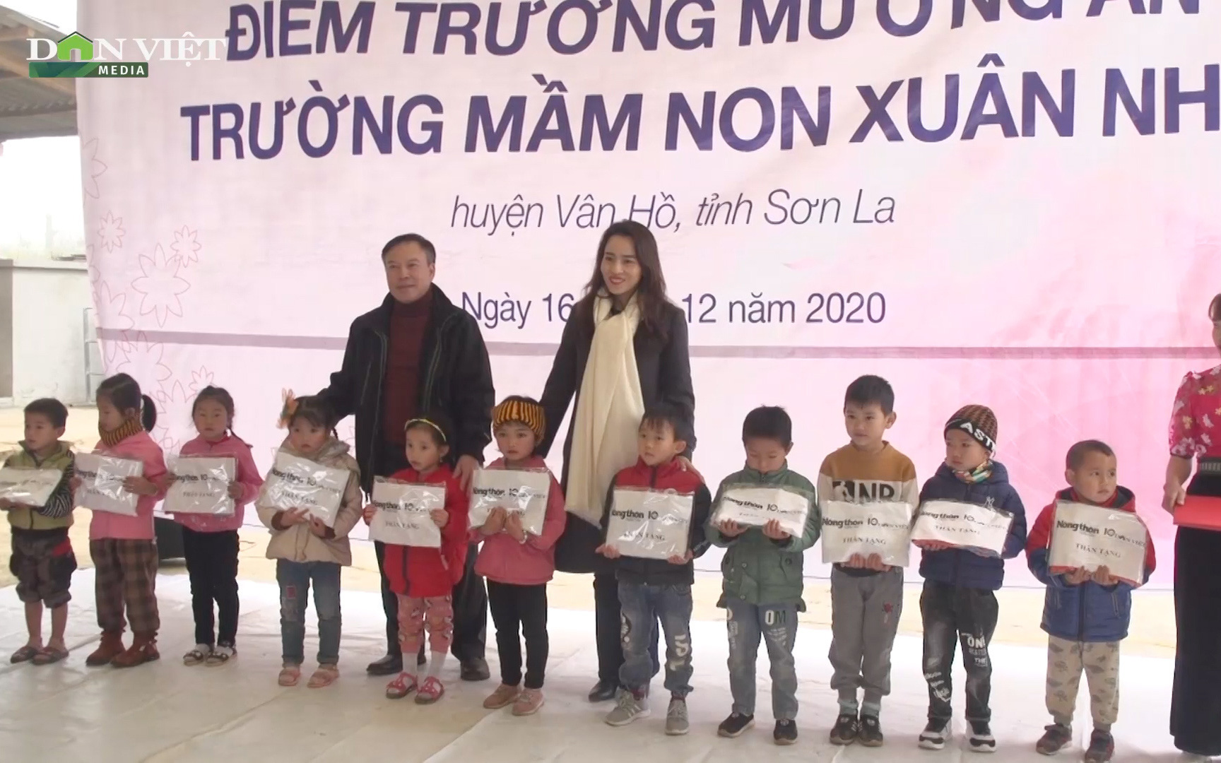 Clip: Báo NTNN/điện tử Dân Việt khánh thành điểm trường mơ ước tại Vân Hồ, Sơn La