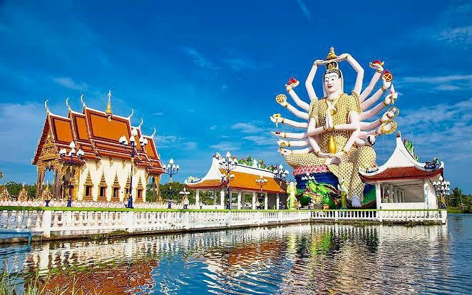 Đền Wat Plai Laem – ngôi đền sở hữu pho tượng Phật Bà Quan Âm 18 tay vô cùng độc đáo