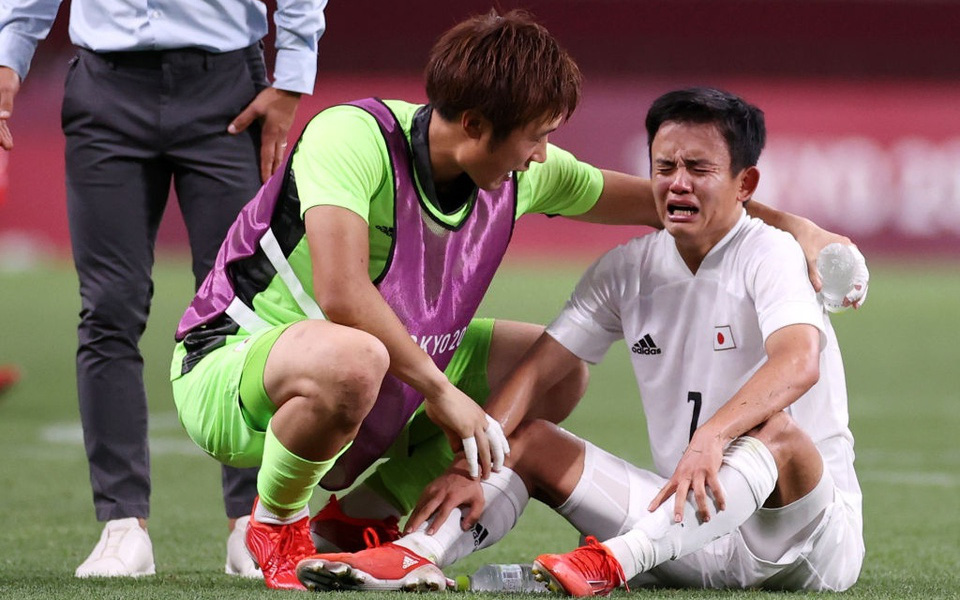 Ảnh: Kubo tịt ngòi và khóc sau trận đấu, Olympic Nhật Bản mất huy chương vào tay các chàng trai Mexico