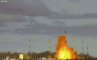 Cận cảnh màn thử tên lửa hạt nhân khổng lồ mang tên "Quỷ Satan 2" của Nga