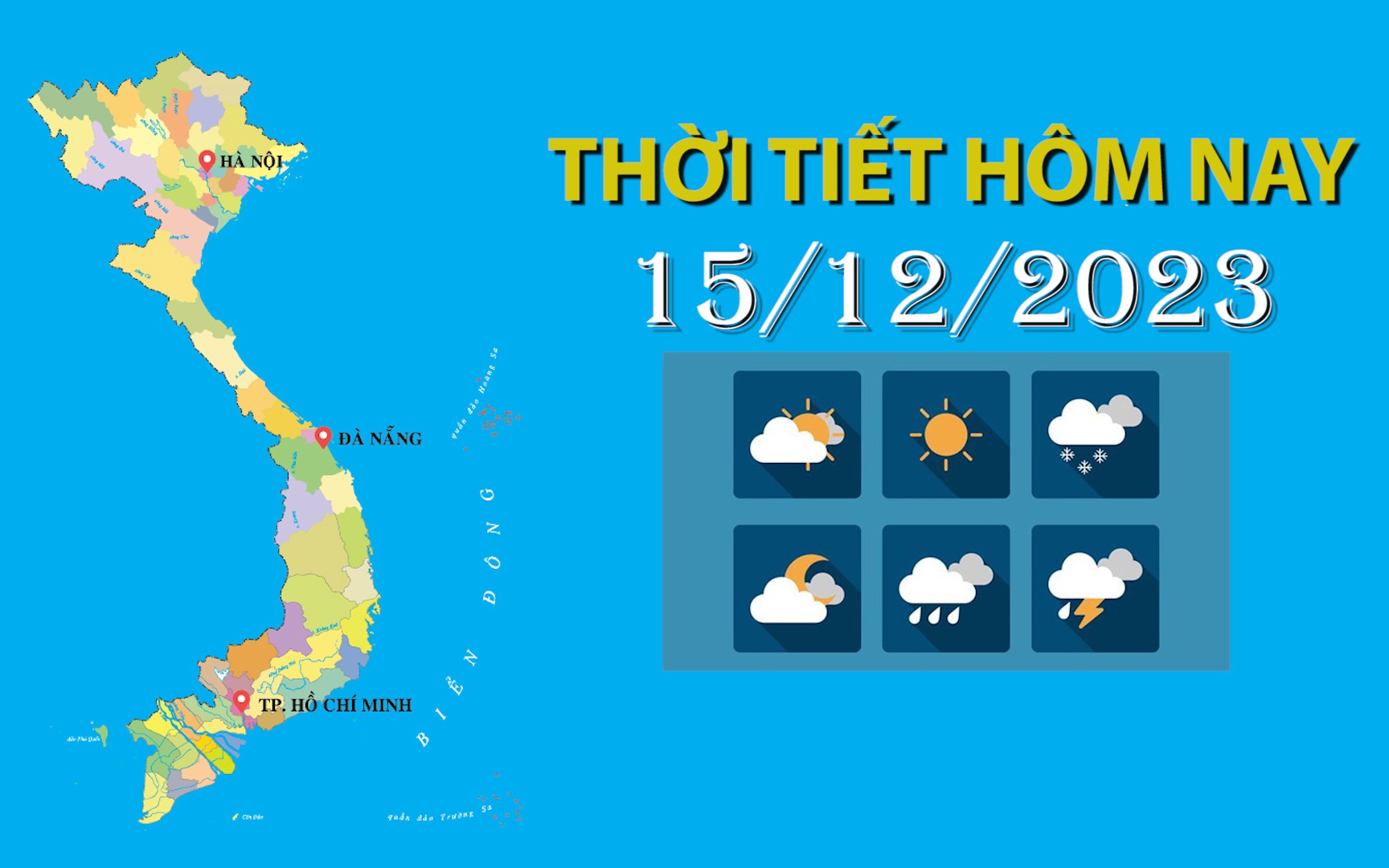 Thời tiết hôm nay 15/12/2023: Bắc Bộ có nắng trước khi đón đợt không khí lạnh