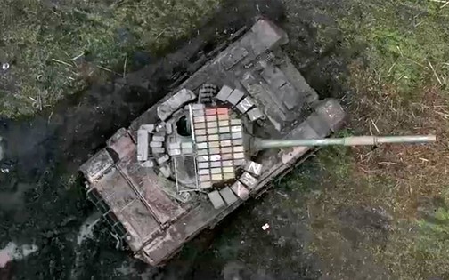 Clip: Xe tăng Nga được bổ sung "lớp áo giáp" Kontakt-1 ưu việt