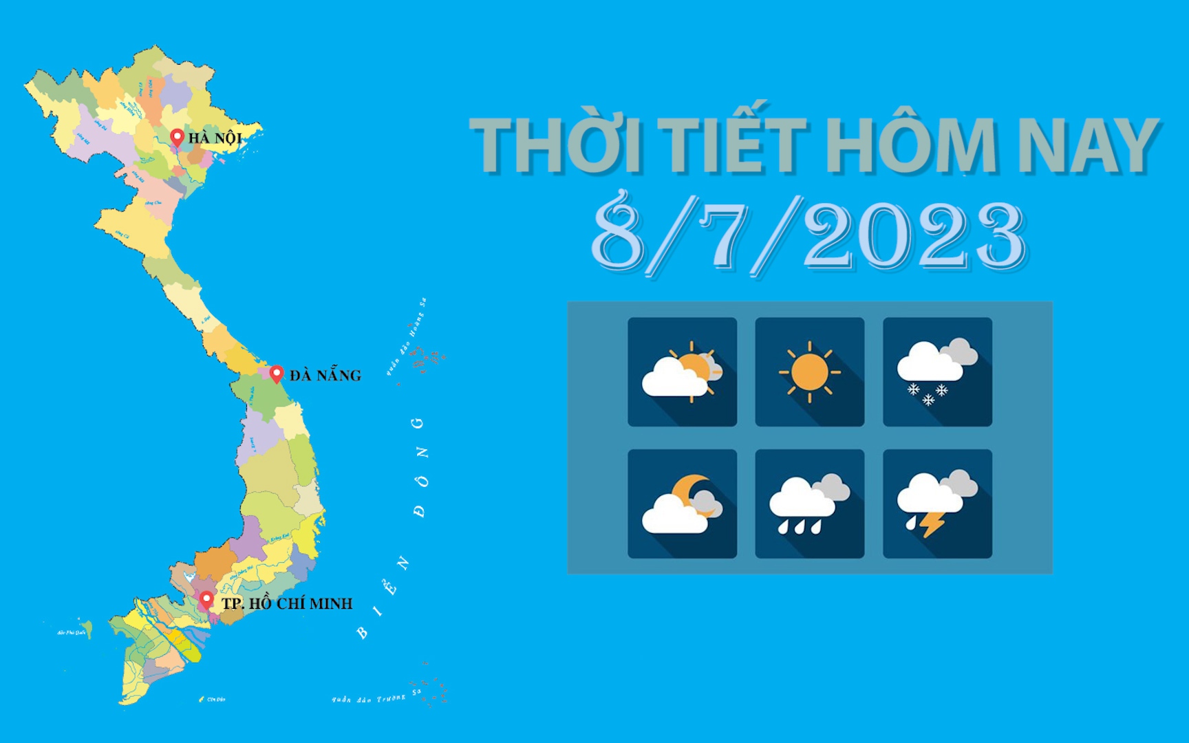 Thời tiết hôm nay 8/7/2023: Bắc Bộ, Bắc Trung Bộ nắng nóng đặc biệt gay gắt, Nam Bộ chiều tối mưa dông