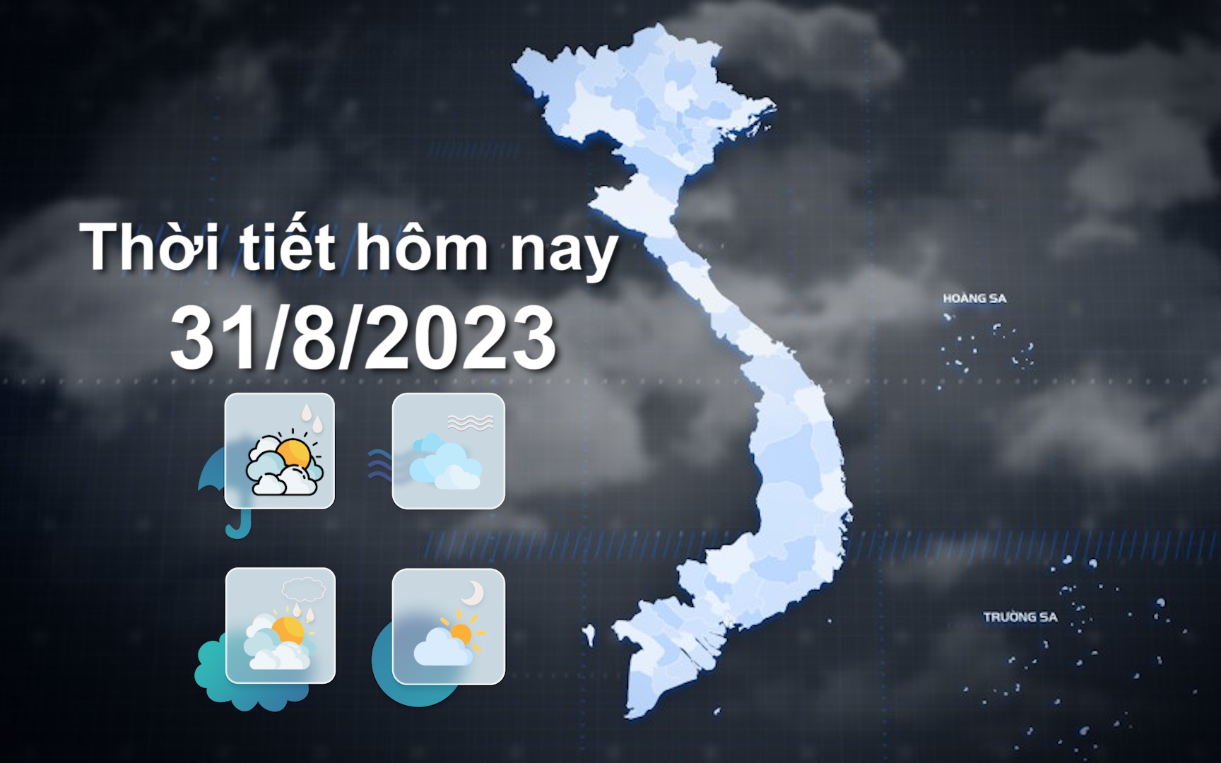 Thời tiết hôm nay 31/8/2023: Bắc Bộ ngày nắng nóng; Tây Nguyên, Nam Bộ có mưa vừa, mưa to