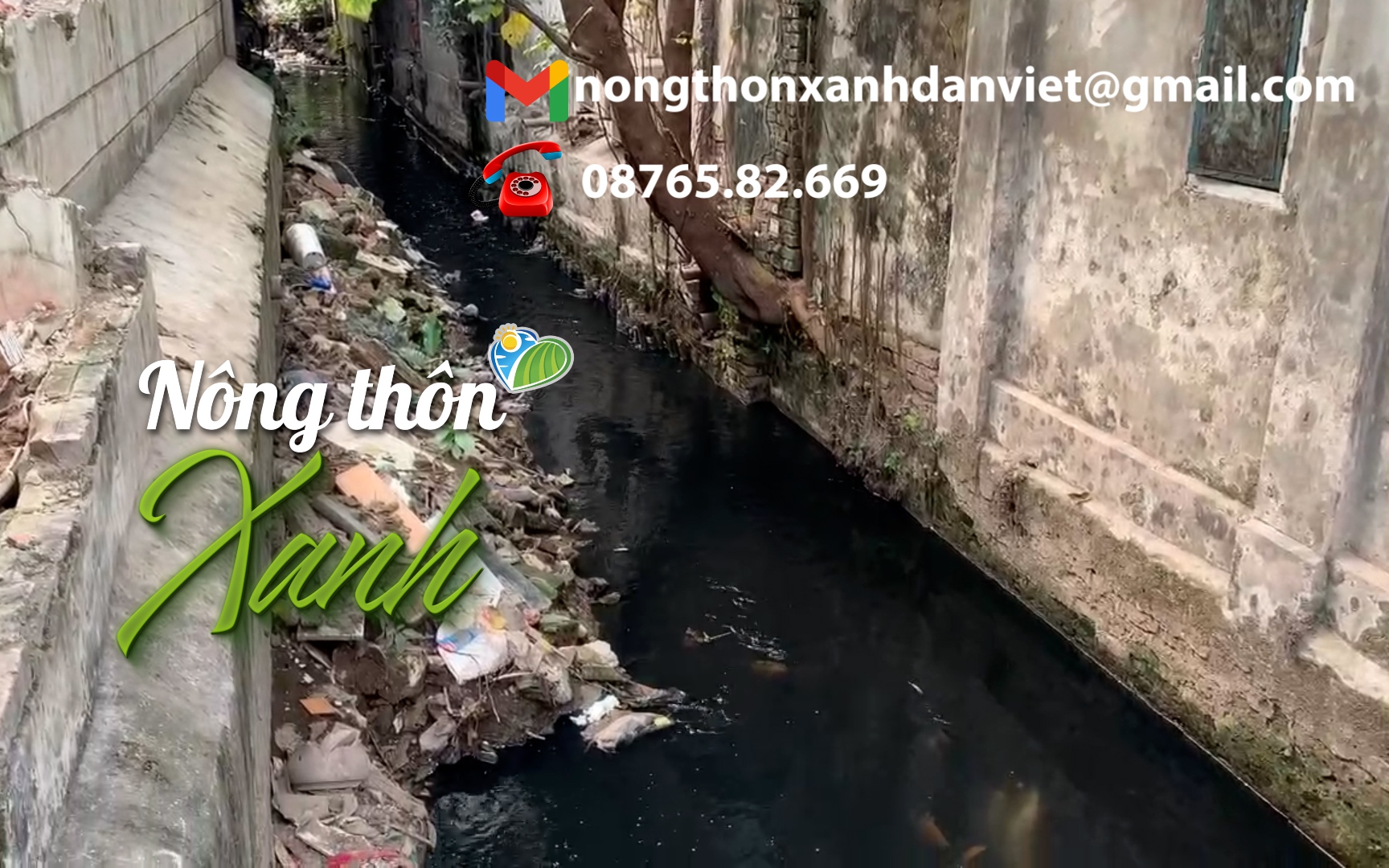 HỘP THƯ NÔNG THÔN XANH: Người dân Thủ đô sống khổ bên dự án cải tạo mương nước ô nhiễm
