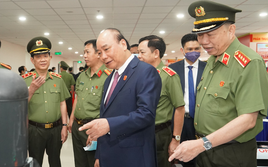 Ảnh: Thủ tướng Nguyễn Xuân Phúc dự Hội nghị Công an toàn quốc