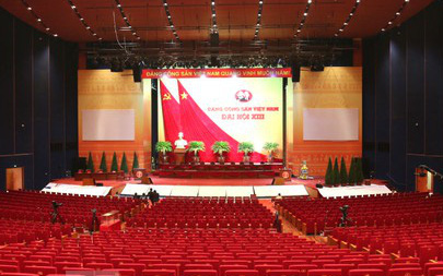 Ảnh: Trung tâm Hội nghị Quốc gia sẵn sàng cho Đại hội Đảng XIII