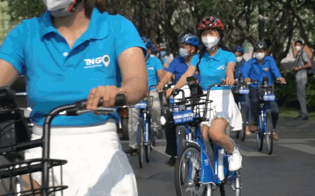 TP.HCM: Đi thử xe đạp công cộng chỉ với 5.000 đồng