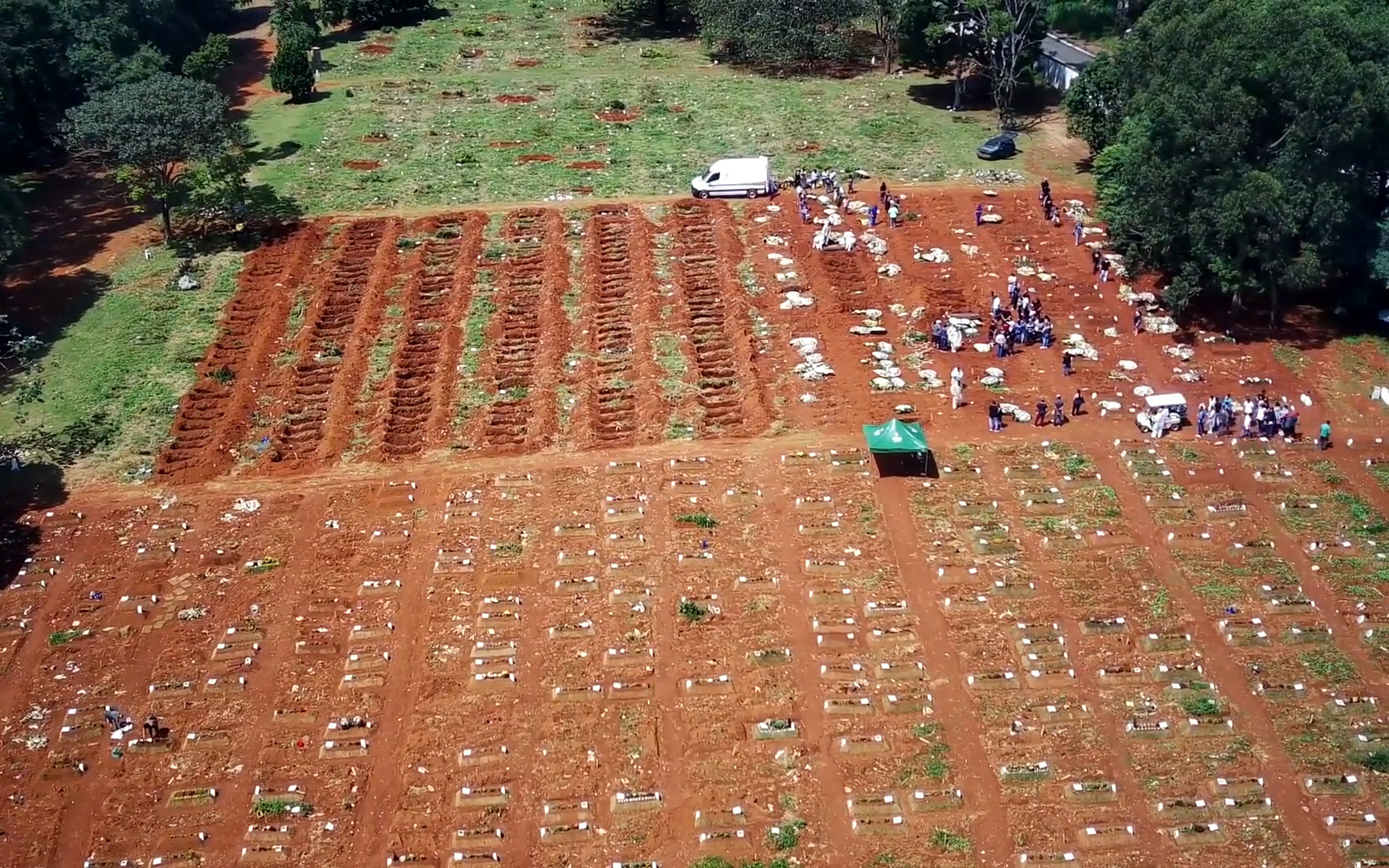Video: Nghĩa trang lớn nhất Mỹ Latin full chỗ vì những ca tử vong do Covid-19