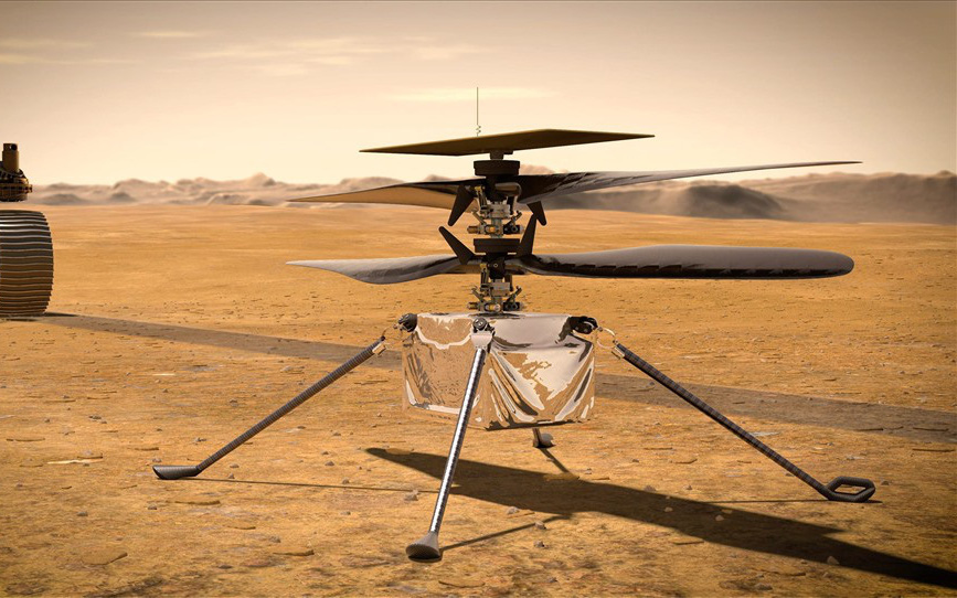 Khoảnh khắc chiếc máy bay trực thăng đầu tiên của NASA cất cánh trên sao Hỏa