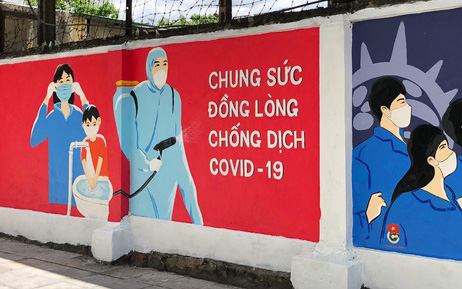 Video: Ngắm con đường bích họa tuyên truyền chống dịch Covid-19 ở Hà Nội