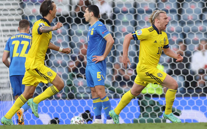 Highlight Thụy Điển vs Ukraine (1-2): Bàn thắng 