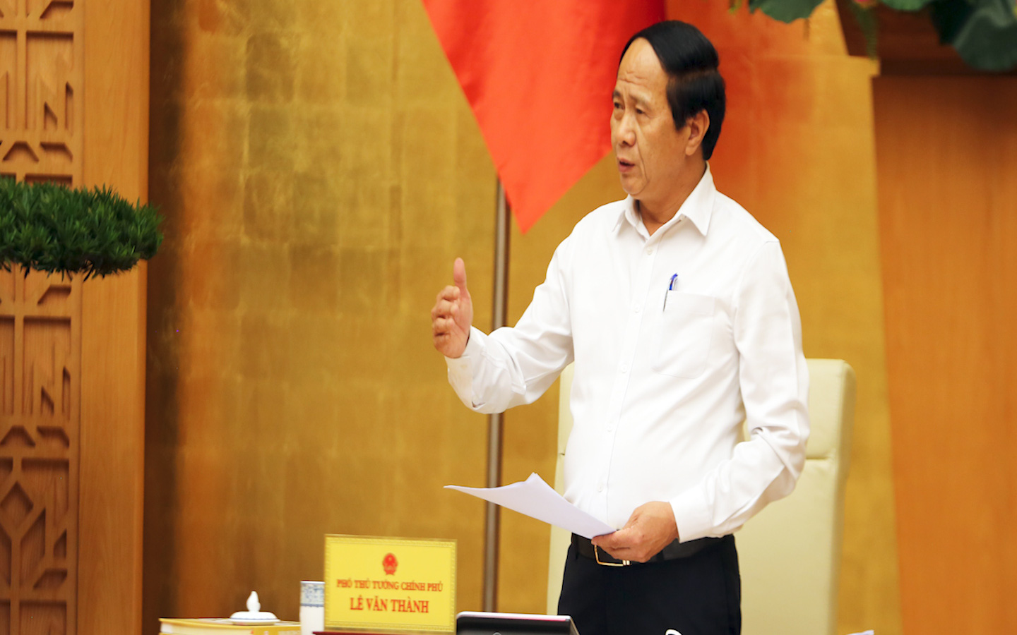 Phó Thủ tướng Lê Văn Thành: Phải quyết tâm, nỗ lực giảm thiểu thiệt hại do thiên tai gây ra ở mức thấp nhất