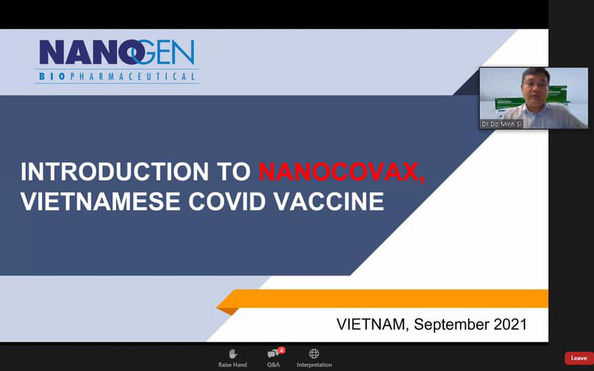 Nanogen báo cáo kết quả thử nghiệm lâm sàng vaccine NanoCovax với WHO