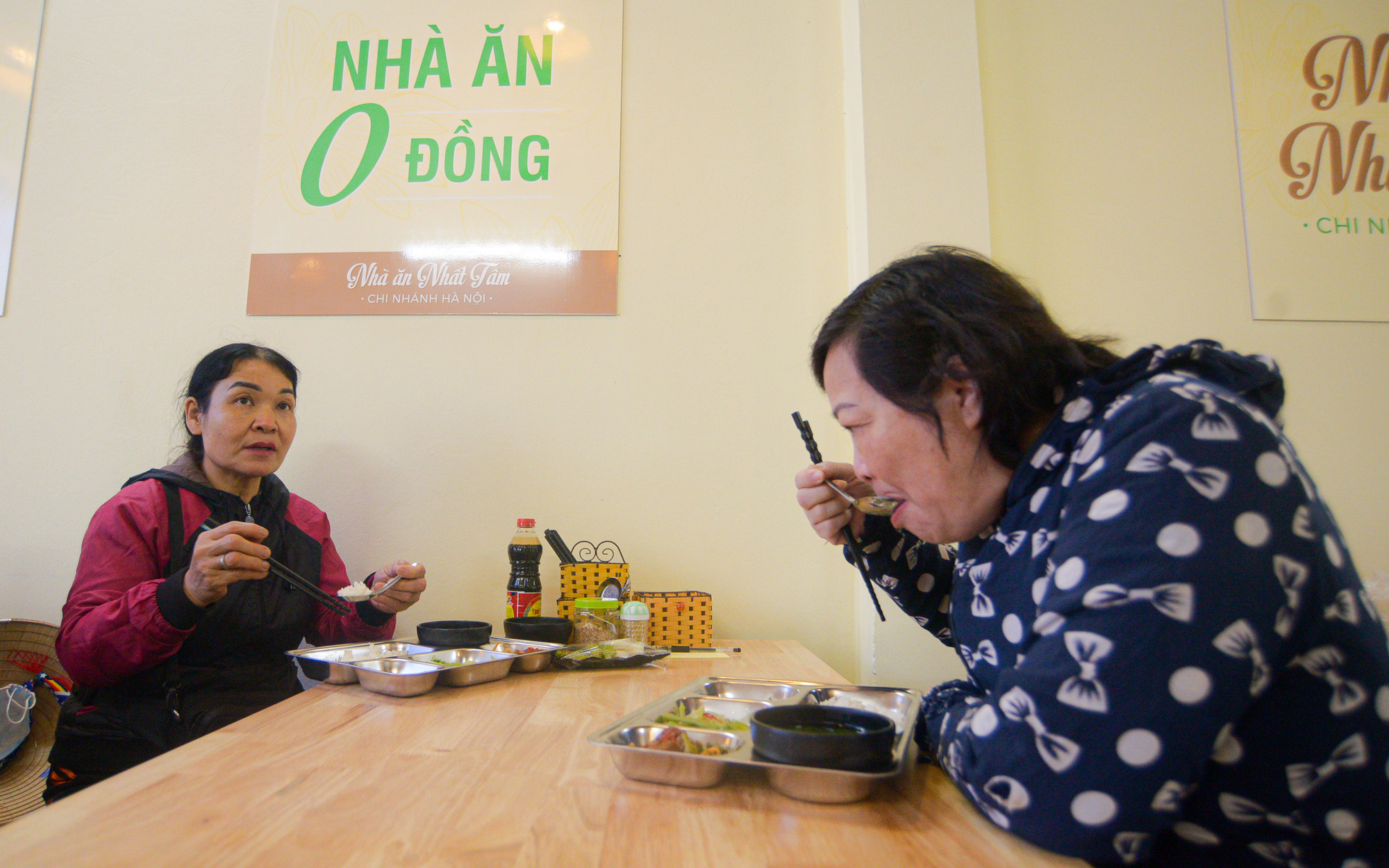 Quán ăn chay tại Hà Nội phục vụ 200 suất ăn mỗi ngày với giá 0 đồng 