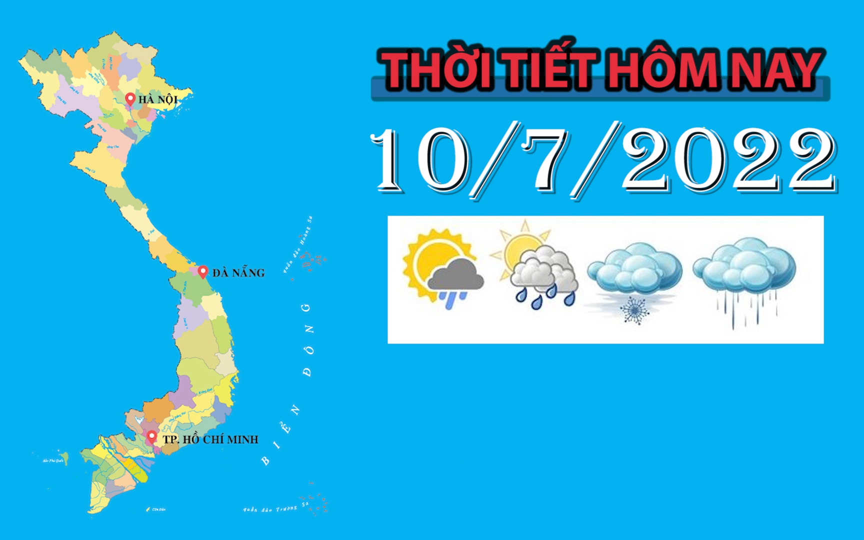 Thời tiết hôm nay 10/7/2022: Hà Nội trời mát, sáng có mưa dông