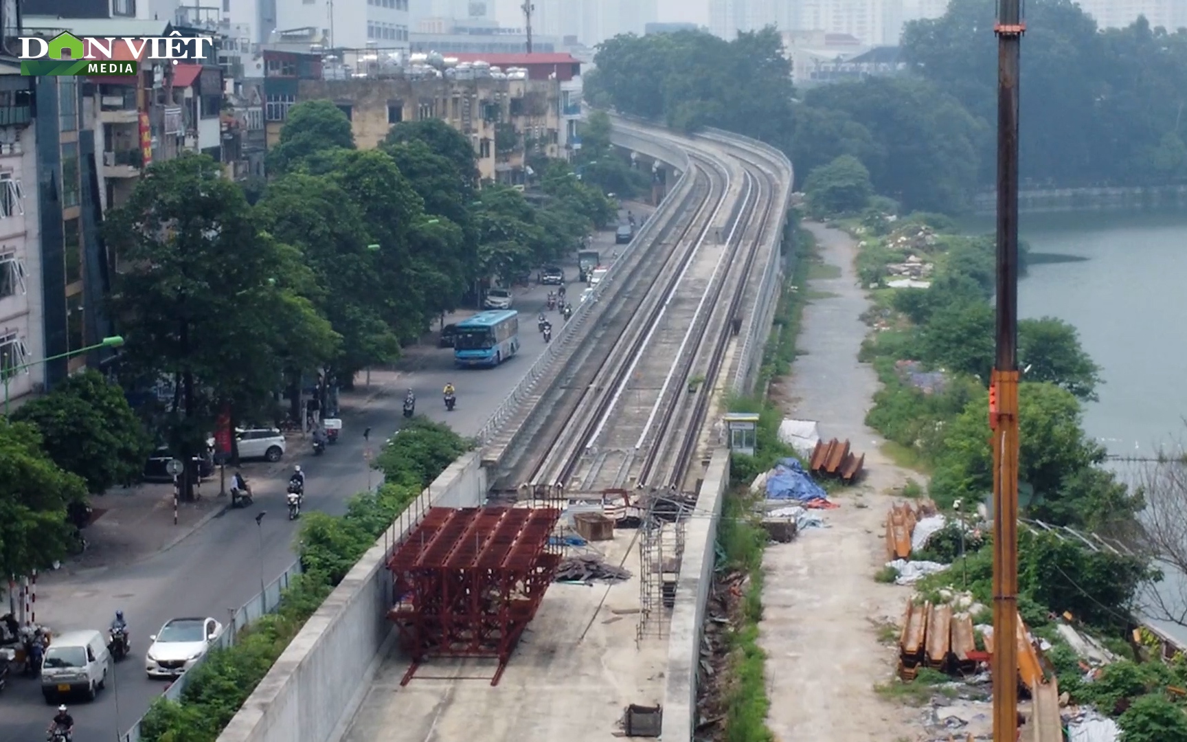 Video: Cận cảnh công trường tuyến đường sắt Nhổn - ga Hà Nội sau nhiều lần trễ hẹn