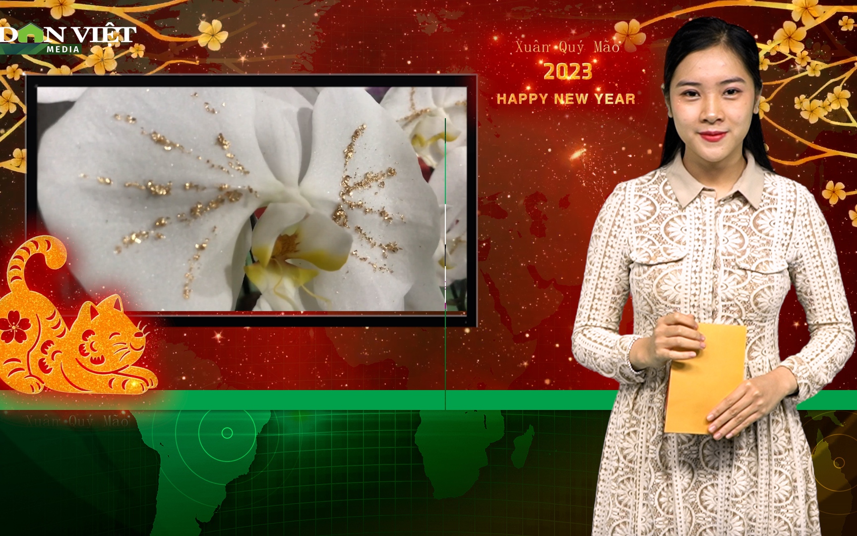 Bản tin Dân Việt Nóng ngày 2/1: Hoa lan dát vàng 18k gây sốt thị trường hoa Tết