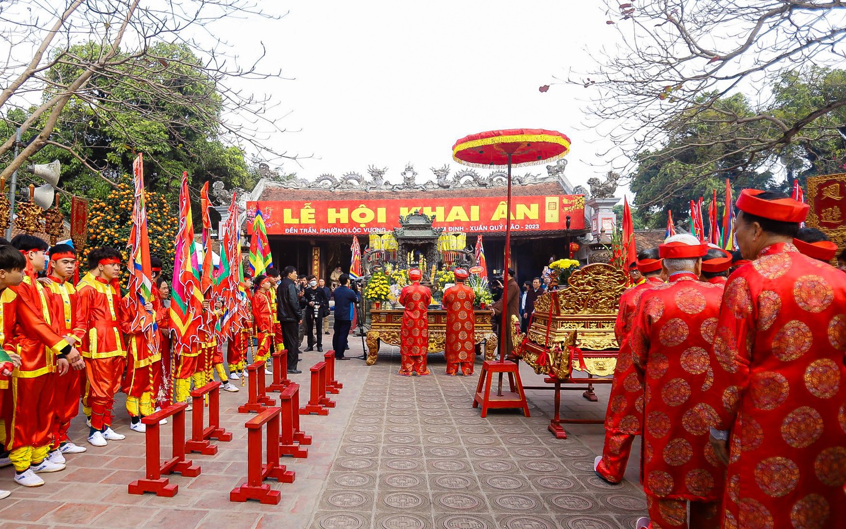 Nghi lễ mở màn Lễ hội khai ấn đền Trần 2023