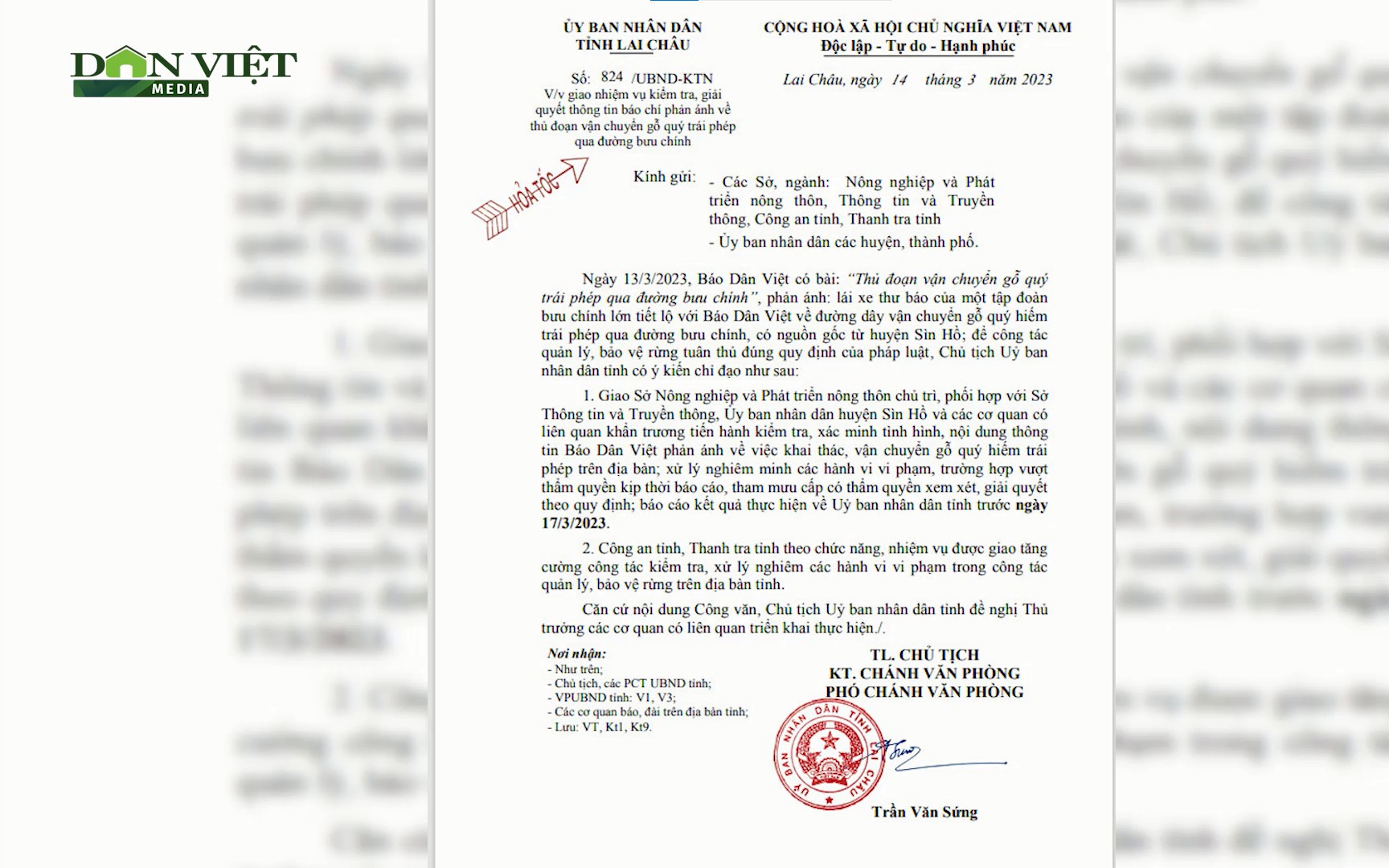 Lai Châu: Chủ tịch UBND tỉnh chỉ đạo khẩn, xử lý nghiêm sai phạm về 