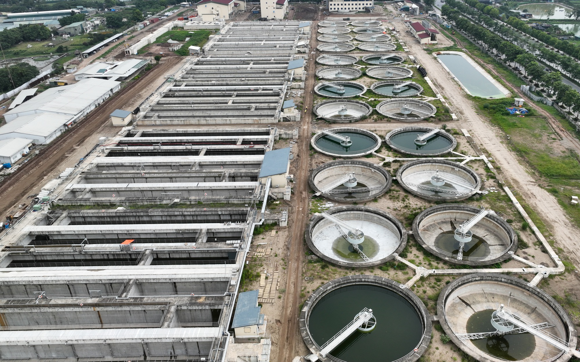 Hình hài nhà máy xử lý nước thải tại Hà Nội được đầu tư hơn 16.000 tỷ đồng sau 7 năm thi công