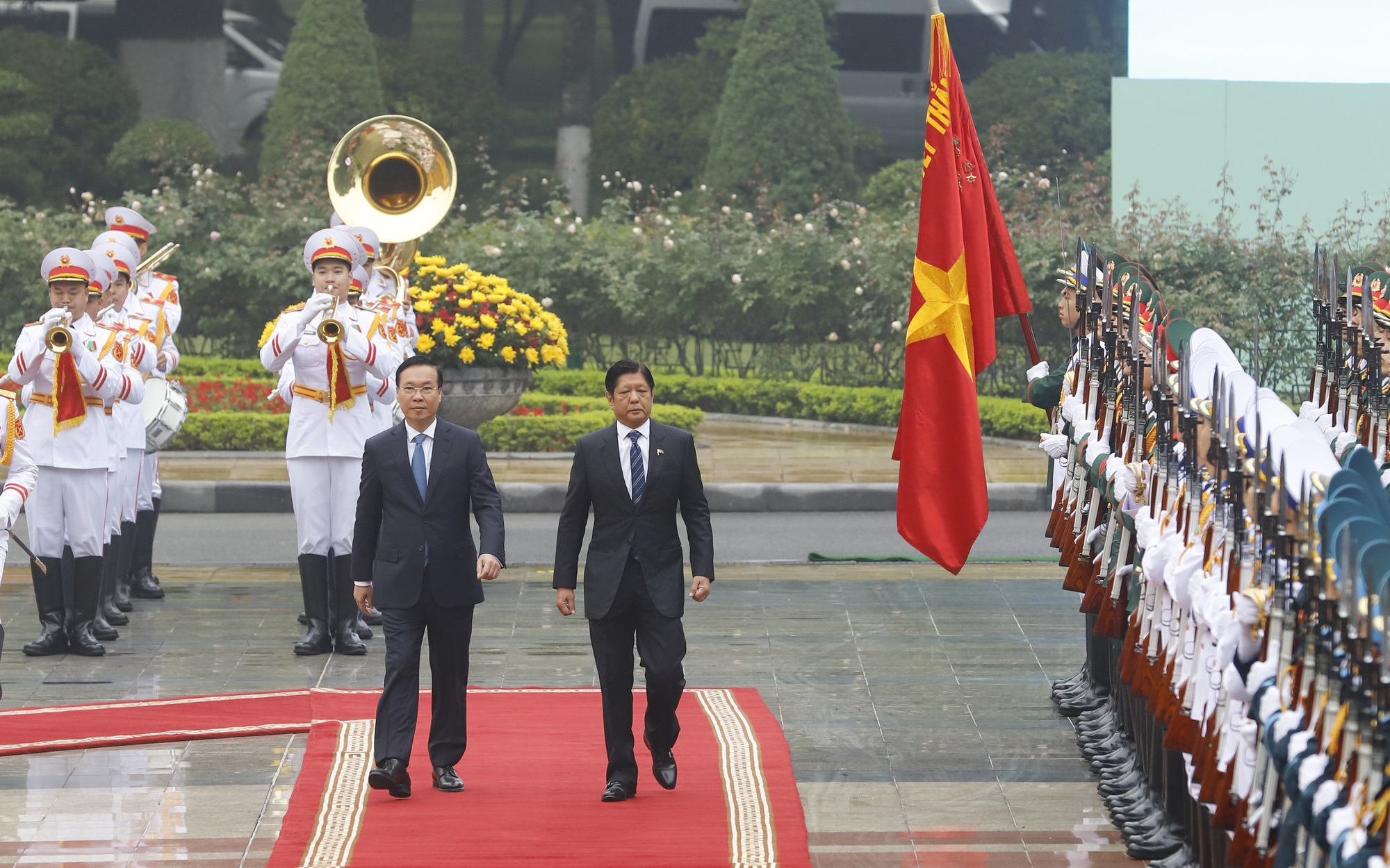Hình ảnh Lễ đón Tổng thống Philippines thăm cấp Nhà nước tới Việt Nam