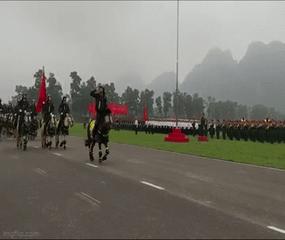 Đội kỵ binh hợp luyện “cực ngầu”, chuẩn bị cho Lễ kỷ niệm 70 năm chiến thắng Điện Biên Phủ