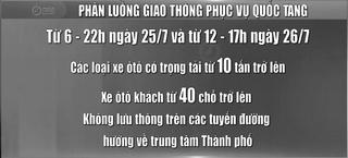 Hà Nội phân luồng giao thông phục vụ Quốc tang Tổng Bí thư Nguyễn Phú Trọng