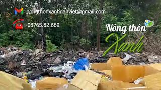 HỘP THƯ NÔNG THÔN XANH: Bãi rác tự phát phá hỏng mỹ quan công trình đường Trần Hữu Dực